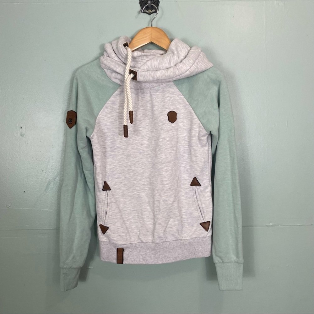 Naketano‎ Pullover Hoodie Green Gray Medium